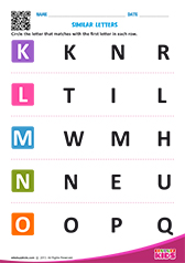 Letters that Look Similar K to O